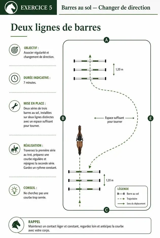 Page du guide 100 exercices de saut d'obstacles illustrés — 6